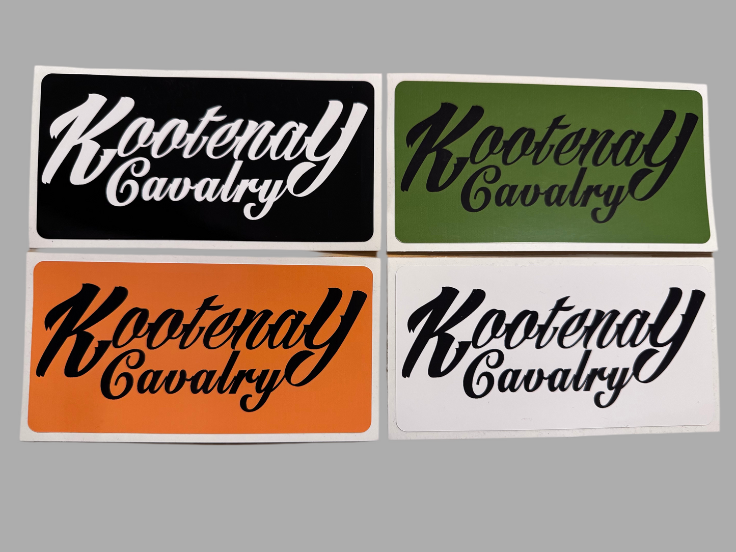 Kootenay Cavalry Sticker Back 3” x 6”