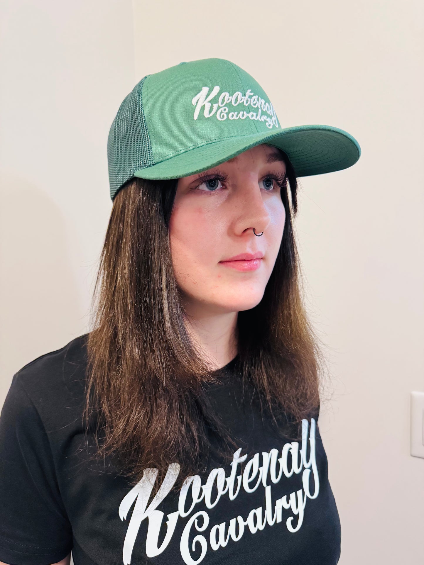 Kootenay Cavalry Hat Green Mesh Snap Back