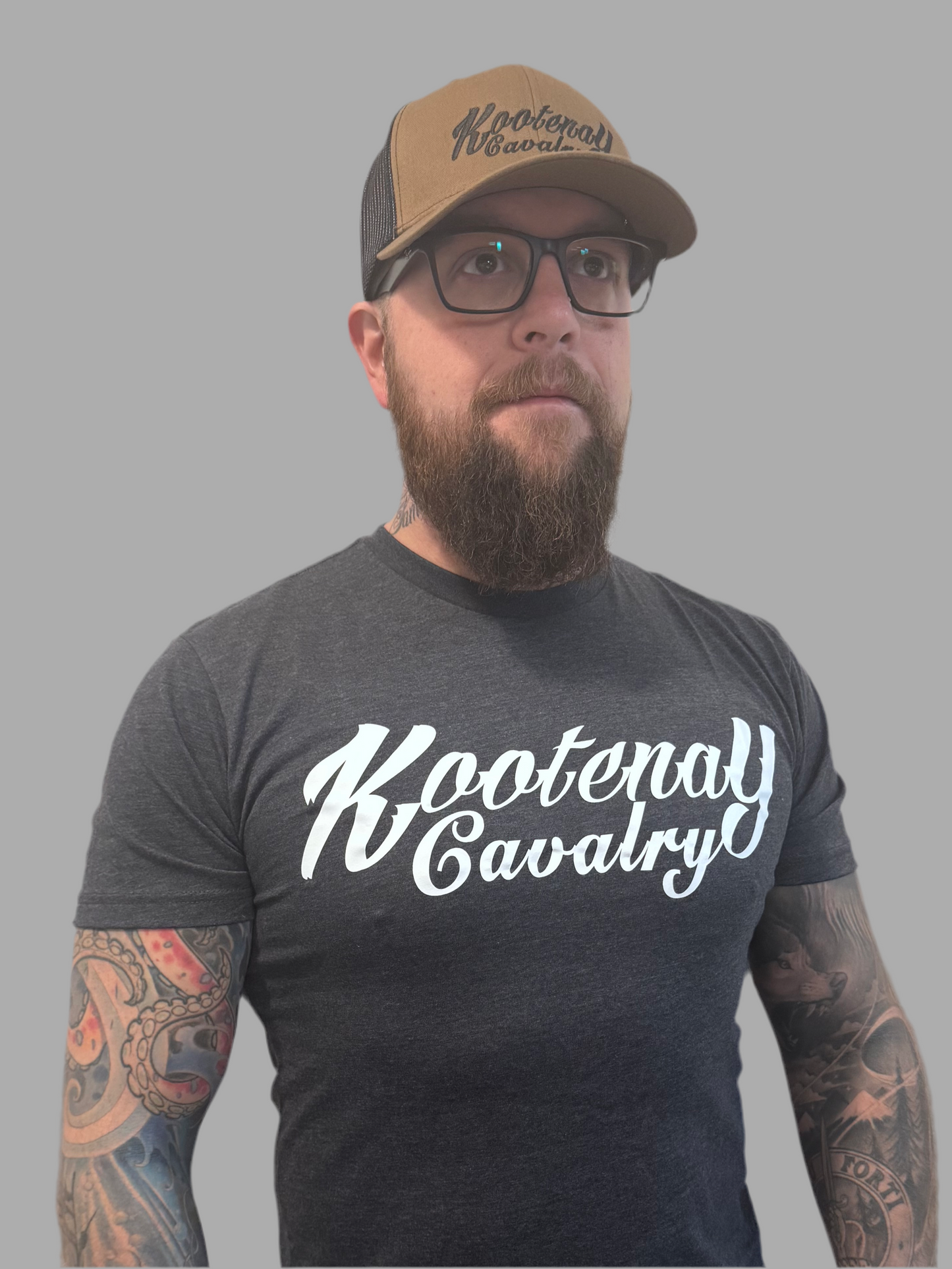 Mens Kootenay Cavalry T-Shirt Charcoal