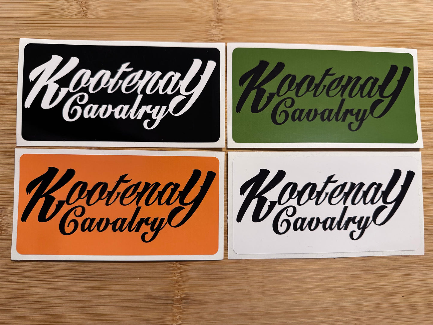 Kootenay Cavalry Sticker Back 3” x 6”