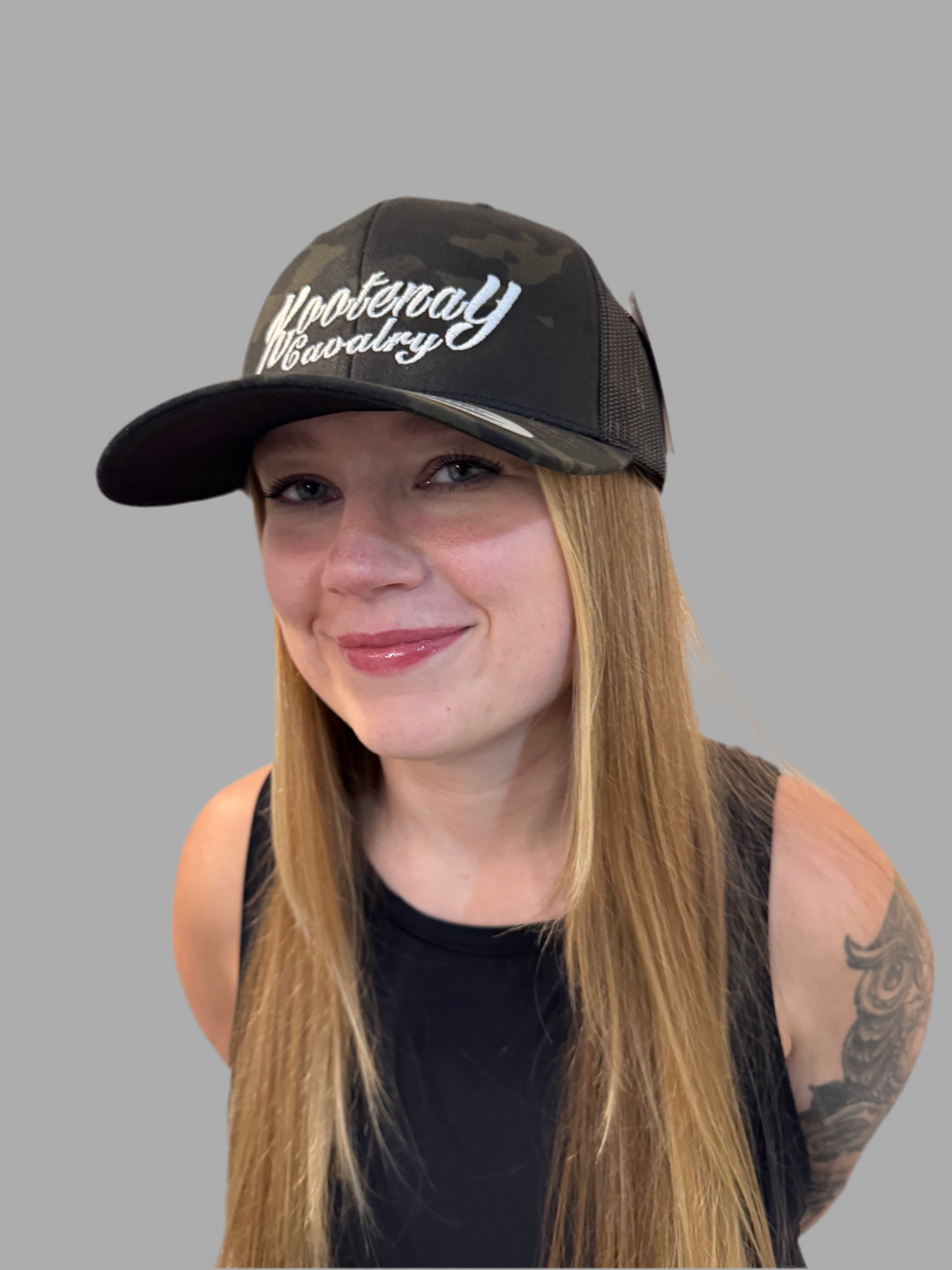 Kootenay Cavalry Hat Dark Camo Mesh Snap Back