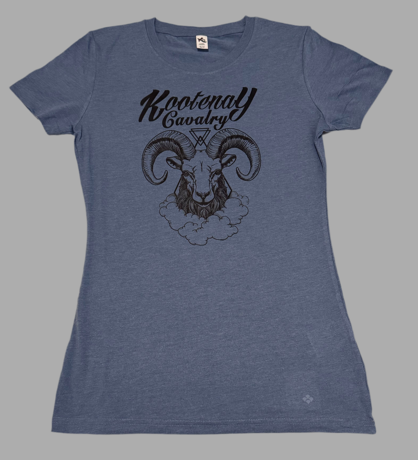 Ladies Kootenay Cavalry Sheep T-Shirt Blue