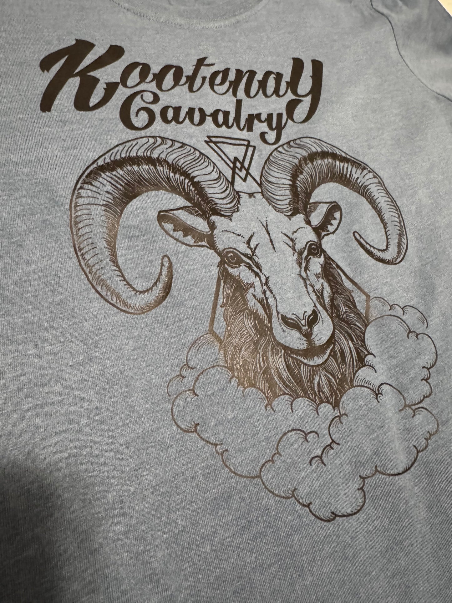 Ladies Kootenay Cavalry Sheep T-Shirt Blue