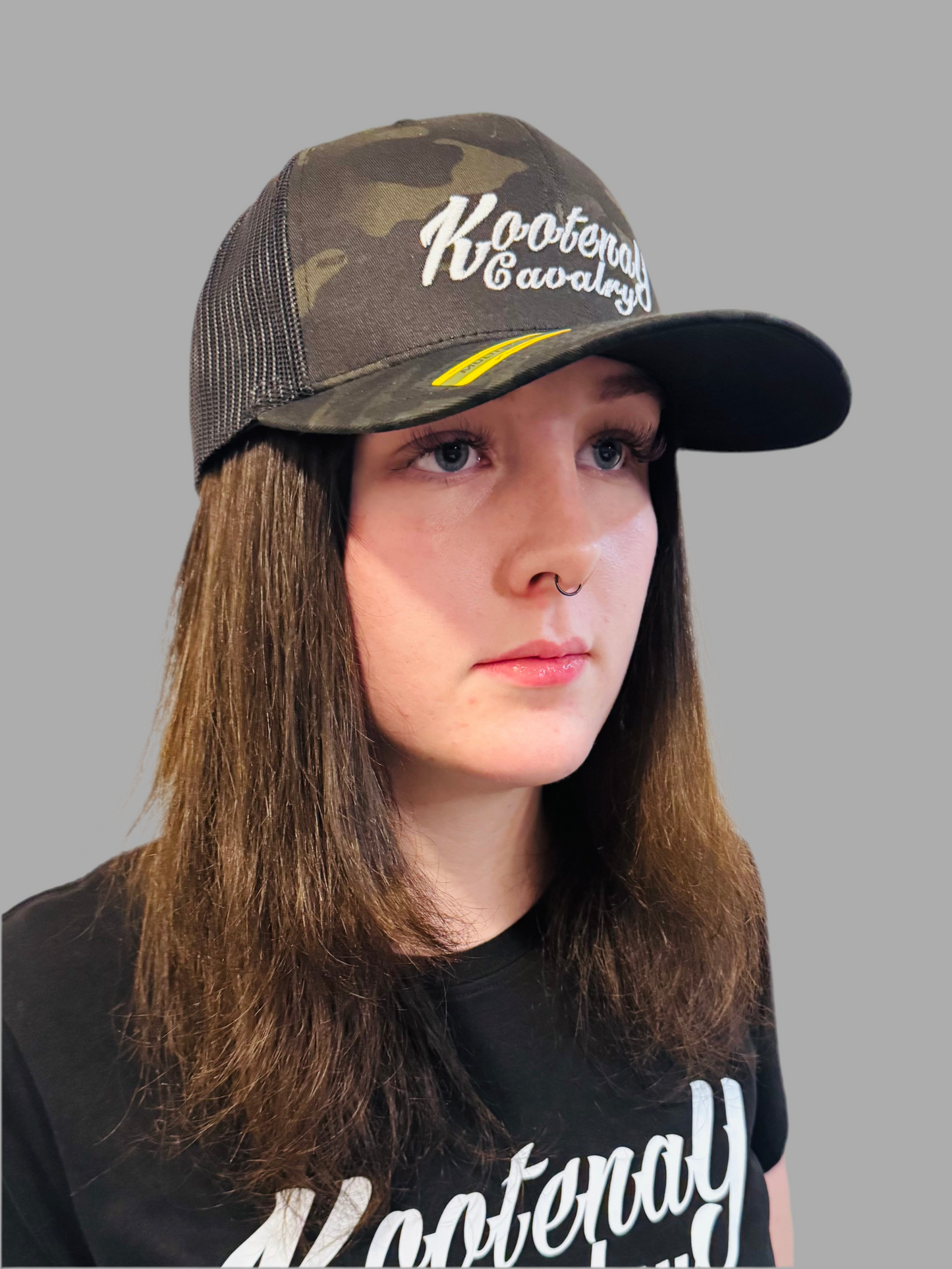 Kootenay Cavalry Hat Dark Camo Mesh Snap Back