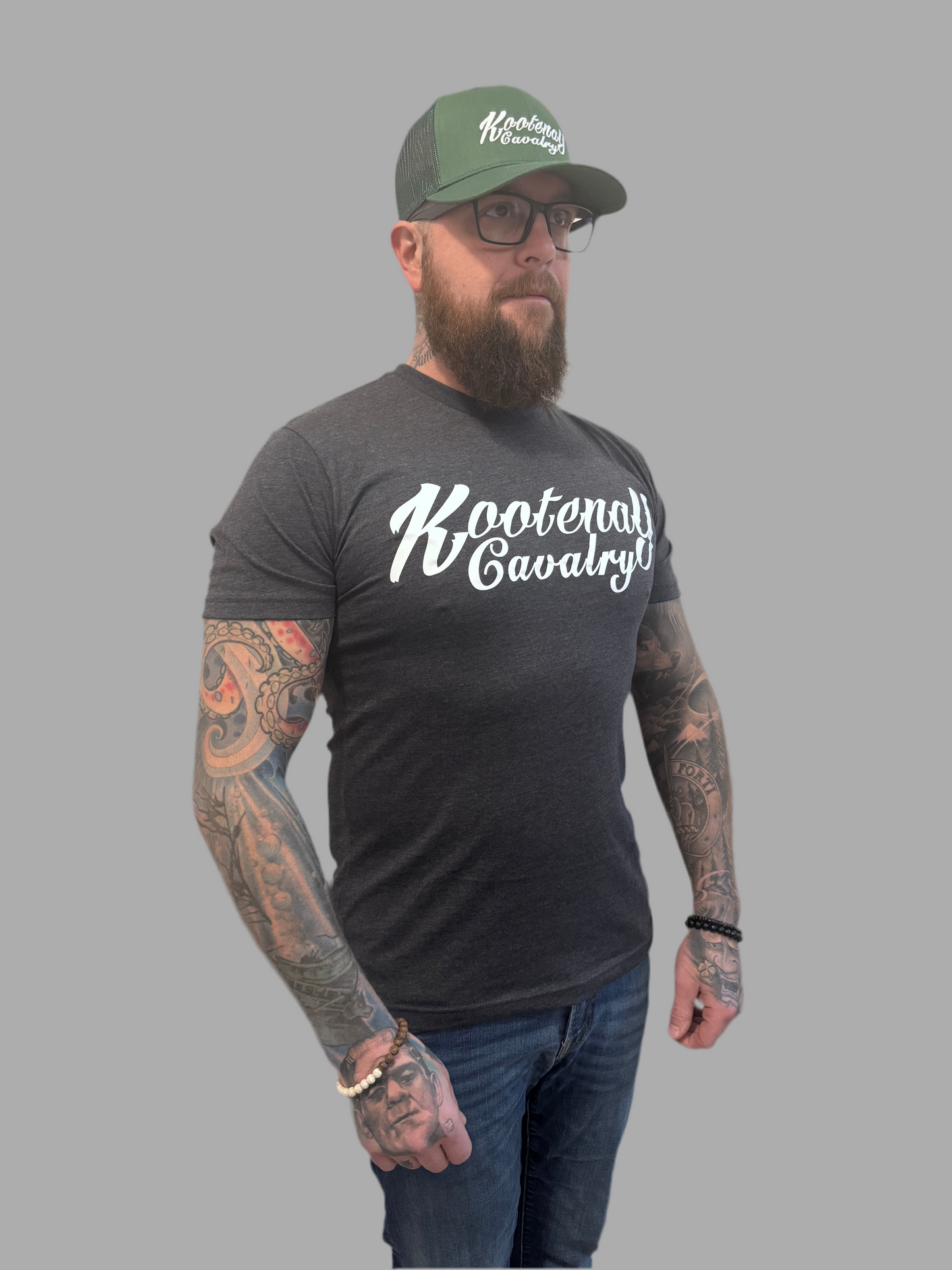 Mens Kootenay Cavalry T-Shirt Charcoal
