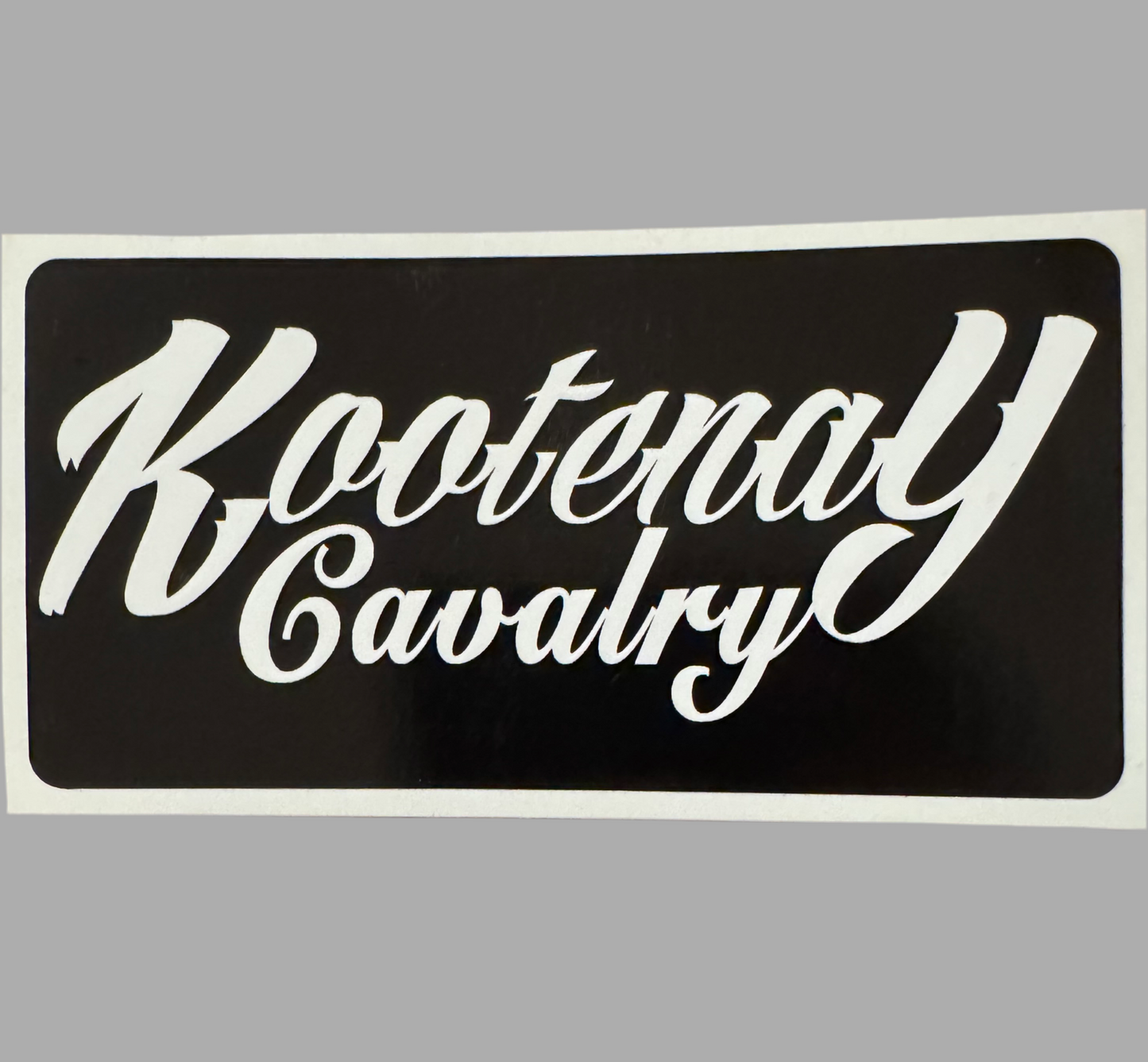 Kootenay Cavalry Sticker Back 3” x 6”