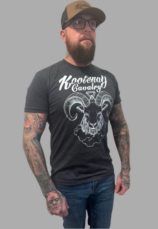 Mens Kootenay Cavalry Sheep T-Shirt Charcoal