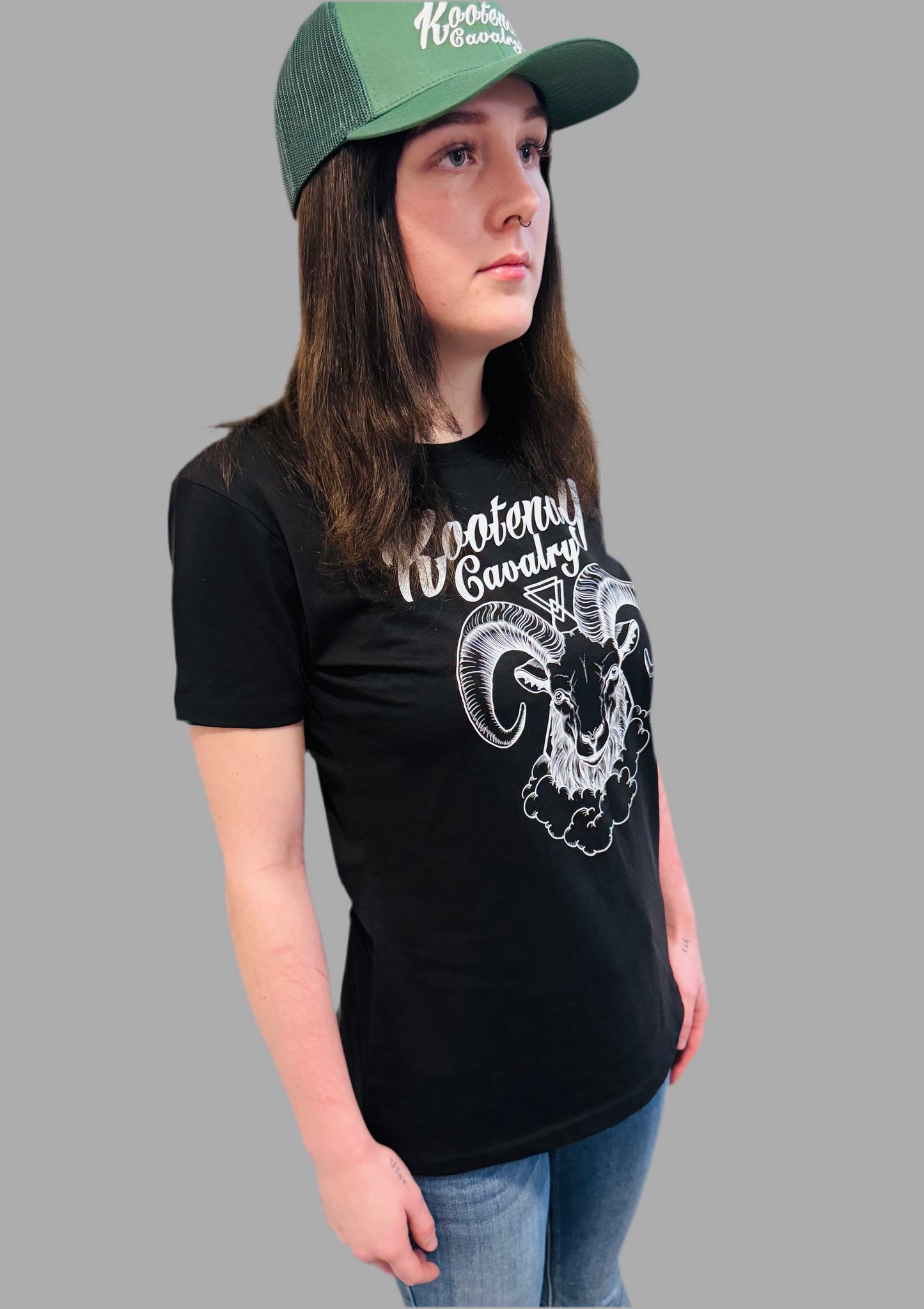 Ladies Kootenay Cavalry Sheep T-Shirt Black