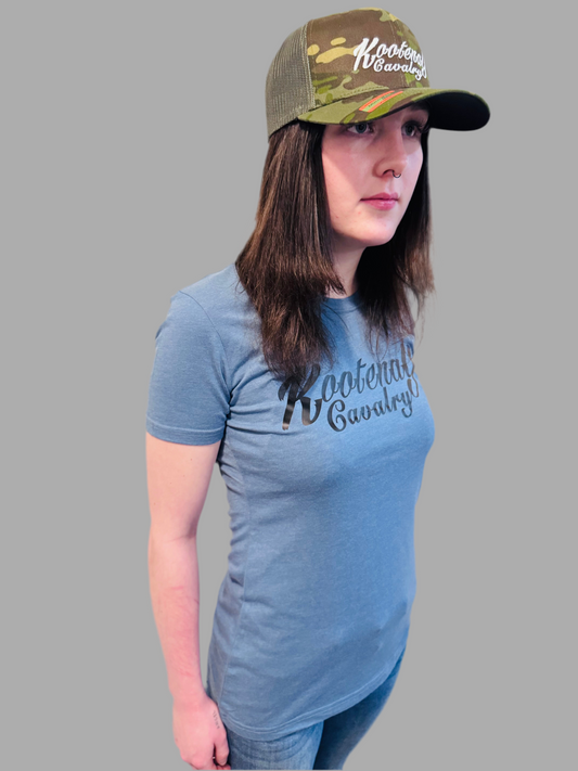 Ladies Kootenay Cavalry T-Shirt Blue