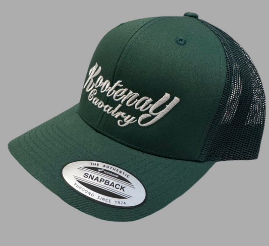 Kootenay Cavalry Hat Green Mesh Snap Back