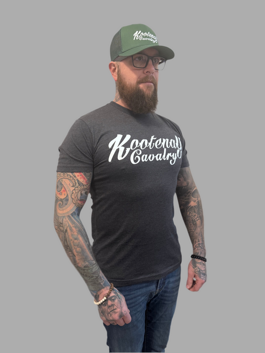 Mens Kootenay Cavalry T-Shirt Charcoal