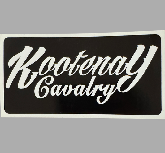 Kootenay Cavalry Sticker Back 3” x 6”
